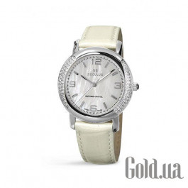 Seculus 1673.2.1063 white-cz, ss-cz, pearl leather