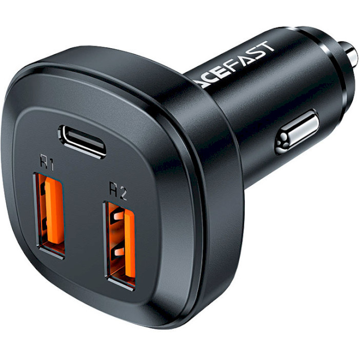 Acefast B9 Fast Charge Car Charger 66W Black (AFB9) - зображення 1