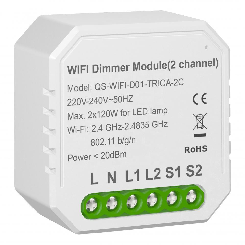 Tervix Pro Line WiFi Dimmer 2 клавіші (436421) - зображення 1