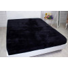 MirSon Простирадло на резинці Велюр Winter Frost 28-0007 Black Velvet  90х200 см (2200004001821) - зображення 1