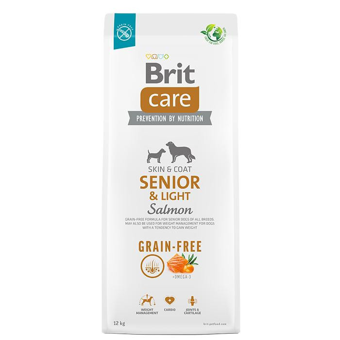 Brit Care Grain-free Senior & Light Salmon 12 кг (172207) - зображення 1
