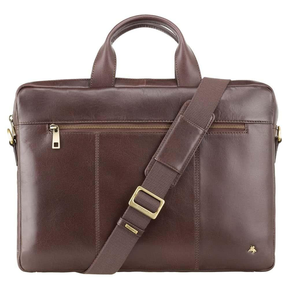Visconti Мужская кожаная сумка  Charles с отд/для ноутбука 13" Brown (ML28 BRN) - зображення 1