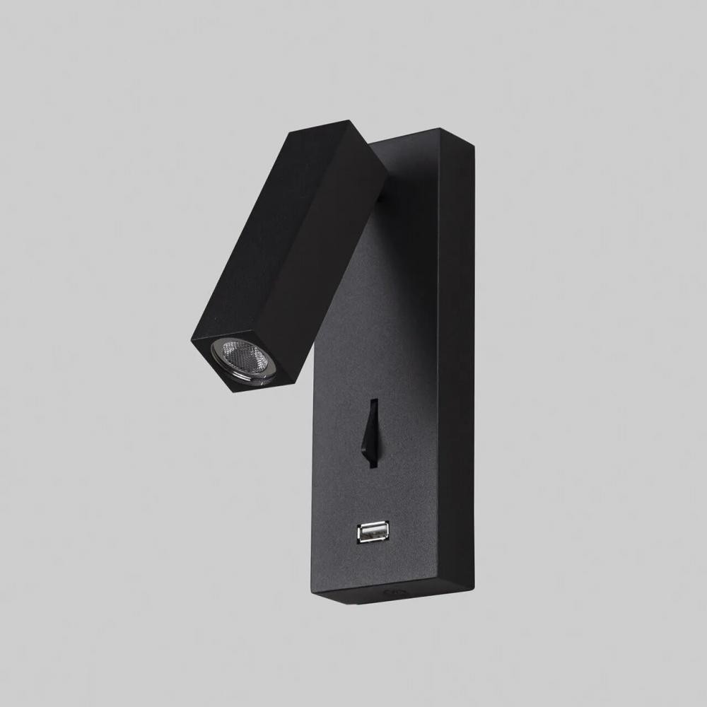 MJ-Light Настенный светильник MJ READER USB 3200K BK 15015 - зображення 1