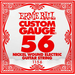 Ernie Ball Струна 1156 Nickel Wound Electric Guitar String .056