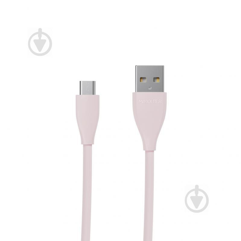 Maxxter USB2.0 AM/Micro-BM Pink 1m (UB-M-USB-01GP) - зображення 1