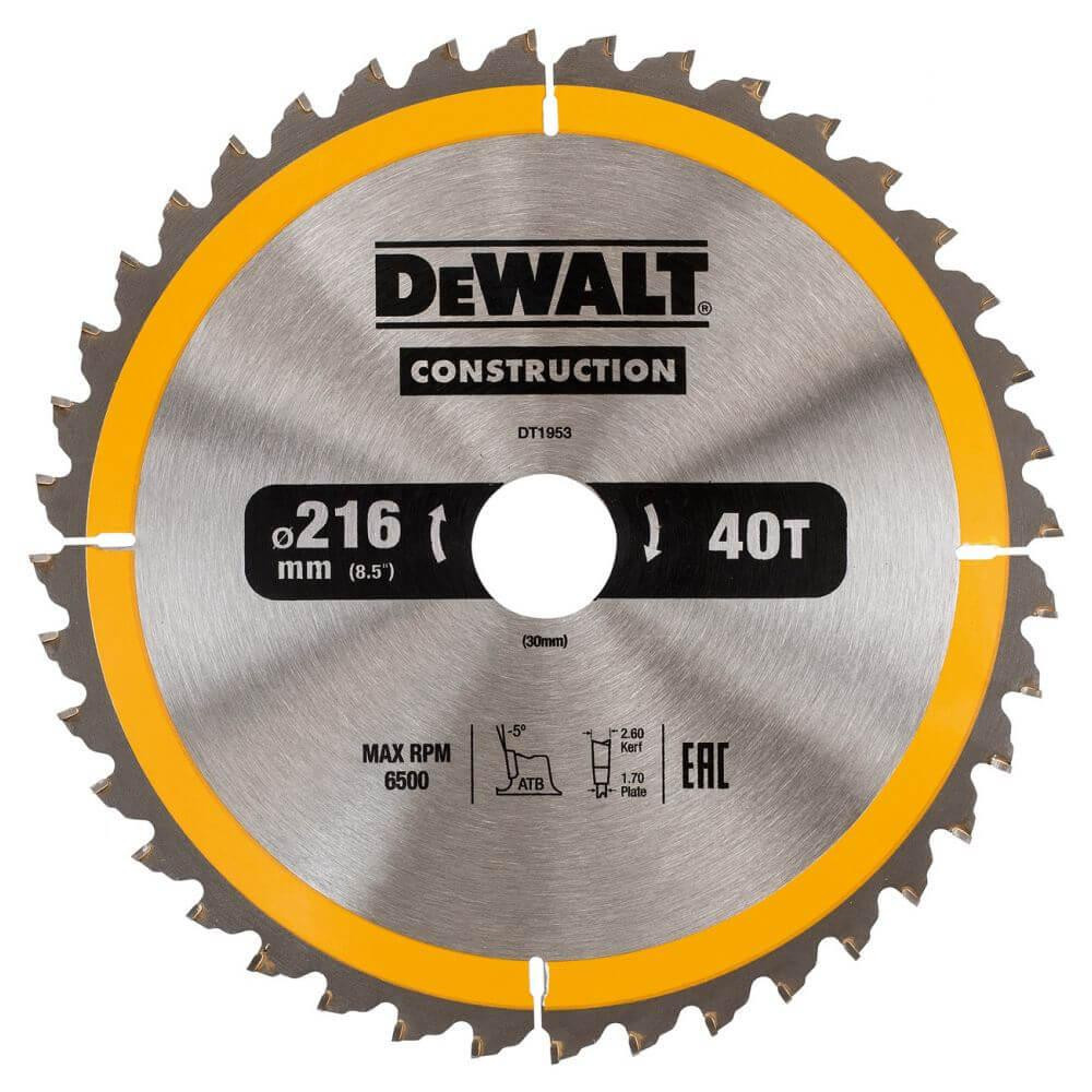 DeWALT Диск пильный DeWALT DT1953 - зображення 1