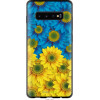 Endorphone TPU чорний чохол на Samsung Galaxy S10 Plus Жовто-блакитні квіти 1048b-1649-38754 - зображення 1