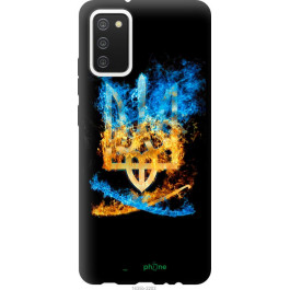   Endorphone TPU чорний чохол на Samsung Galaxy A02s A025F Герб 1635b-2203-38754