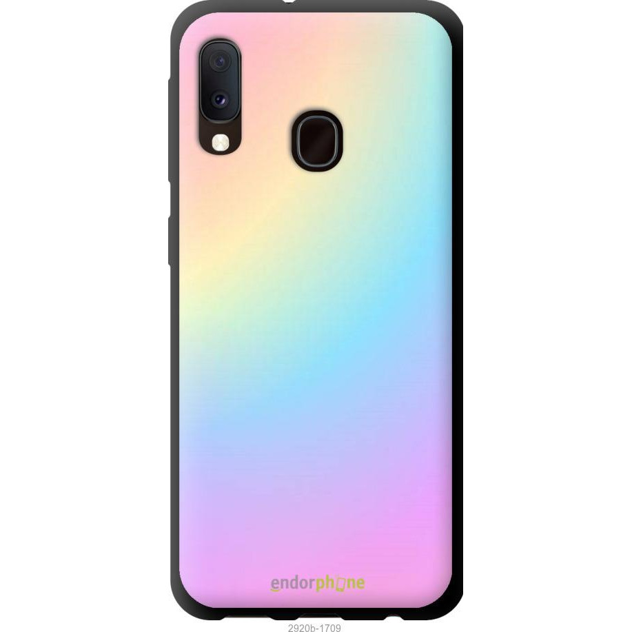 Endorphone TPU чорний чохол на Samsung Galaxy A20e A202F Веселка 2 2920b-1709-38754 - зображення 1