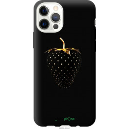 Endorphone TPU чорний чохол на Apple iPhone 12 Чорна полуниця 3585b-2053-38754