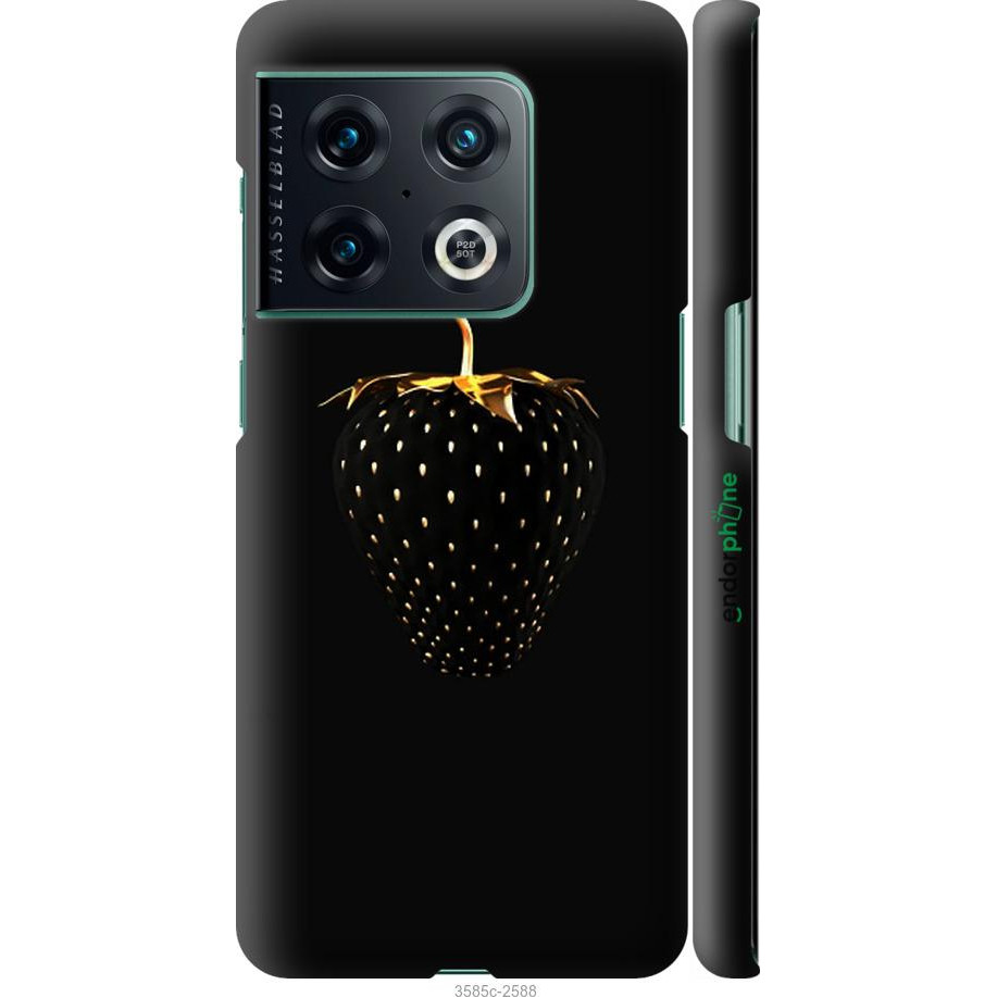 Endorphone 3D пластиковий матовий чохол на OnePlus 10 Pro Чорна полуниця 3585m-2588-38754 - зображення 1