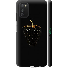 Endorphone 3D пластиковий матовий чохол на Samsung Galaxy A03s A037F Чорна полуниця 3585m-2381-38754