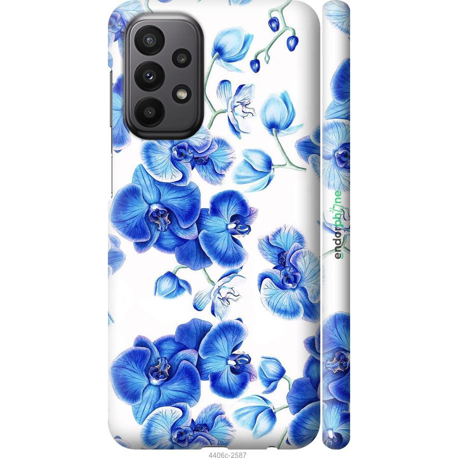 Endorphone 3D пластиковий матовий чохол на Samsung Galaxy A23 A235F Блакитні орхідеї 4406m-2587-38754 - зображення 1