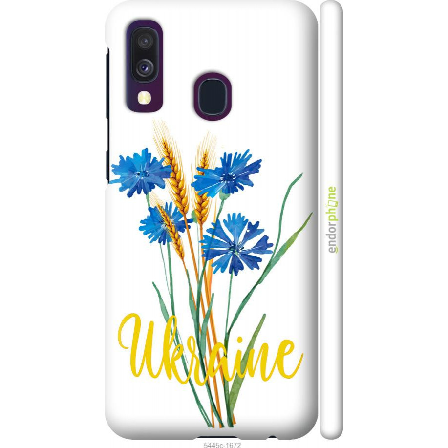 Endorphone 3D пластиковий матовий чохол на Samsung Galaxy A40 2019 A405F Ukraine v2 5445m-1672-38754 - зображення 1