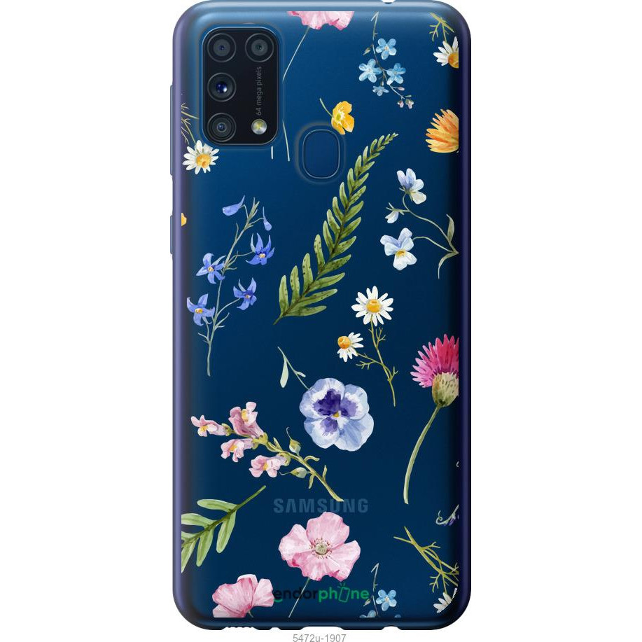 Endorphone 2D пластиковий чохол на Samsung Galaxy M31 M315F Квітковий фон v2 5472t-1907-38754 - зображення 1