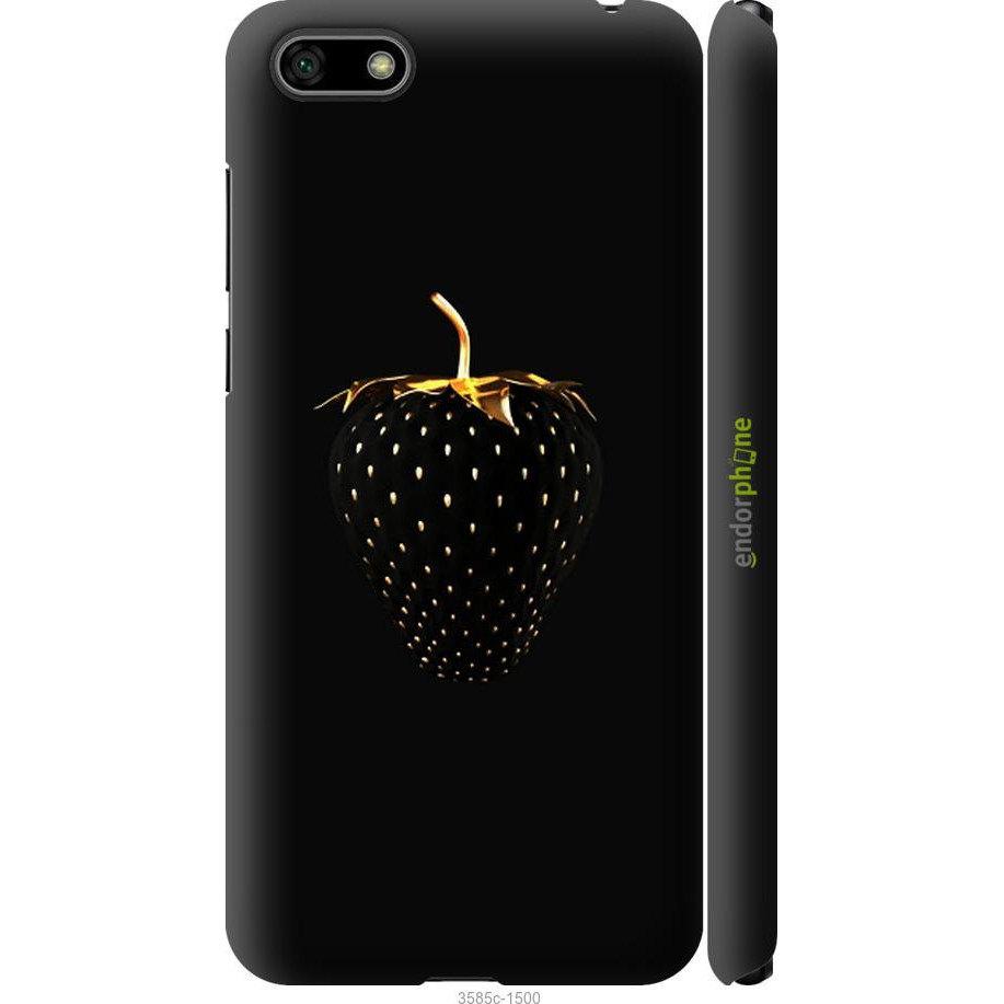 Endorphone 3D пластиковий матовий чохол на Huawei Y5 2018 Чорна полуниця 3585m-1500-38754 - зображення 1