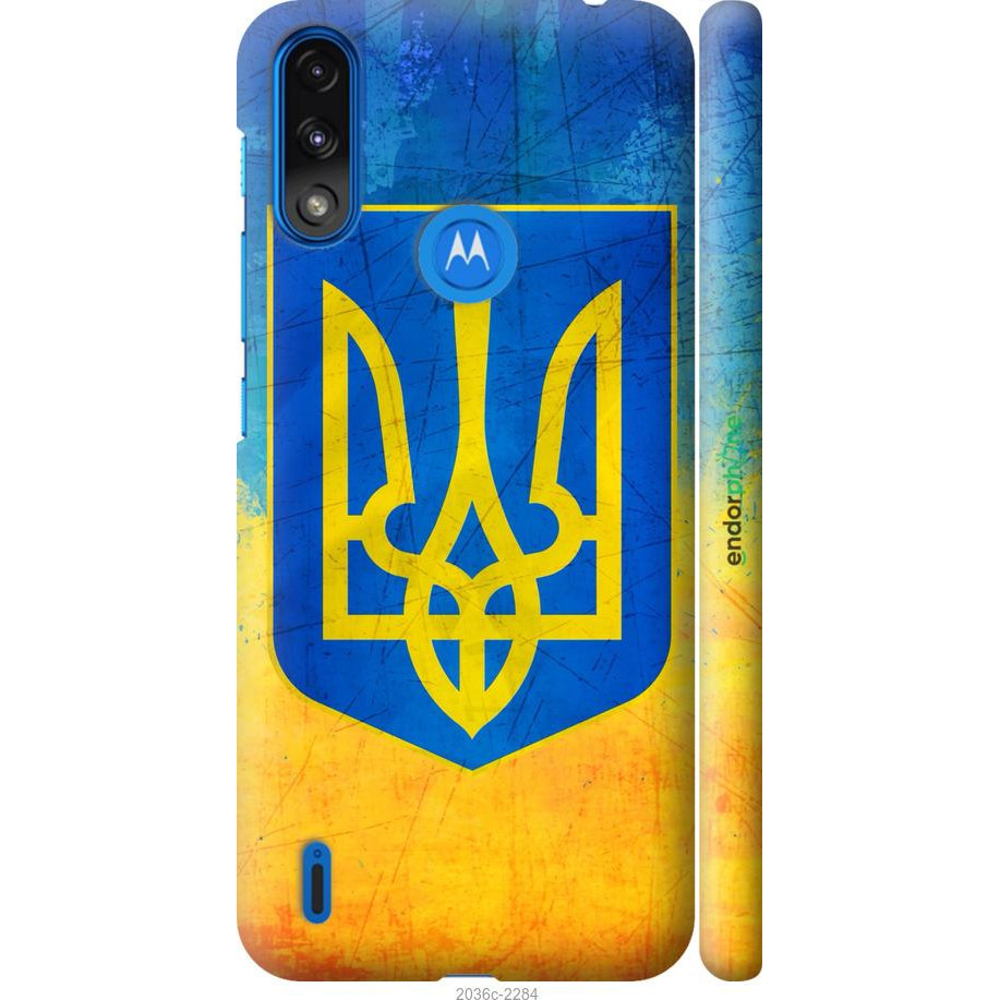 Endorphone 3D пластиковий матовий чохол на Motorola E7 Power Герб України 2036m-2284-38754 - зображення 1
