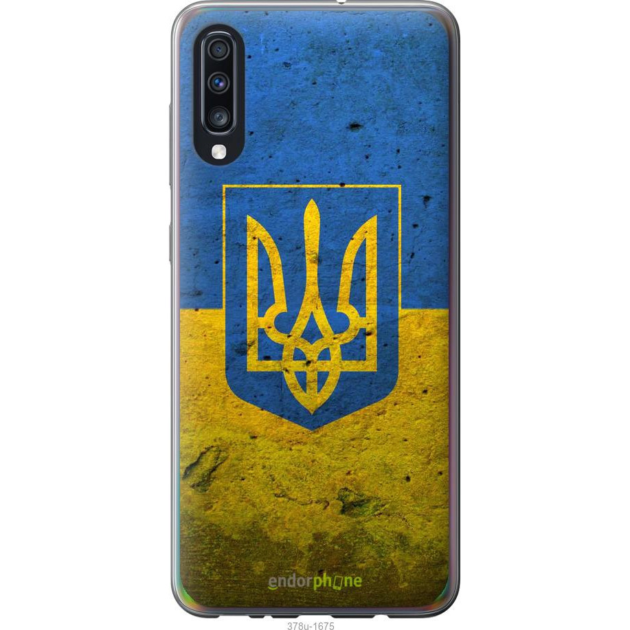 Endorphone Силіконовий чохол на Samsung Galaxy A70 2019 A705F Прапор і герб України 2 378u-1675-38754 - зображення 1