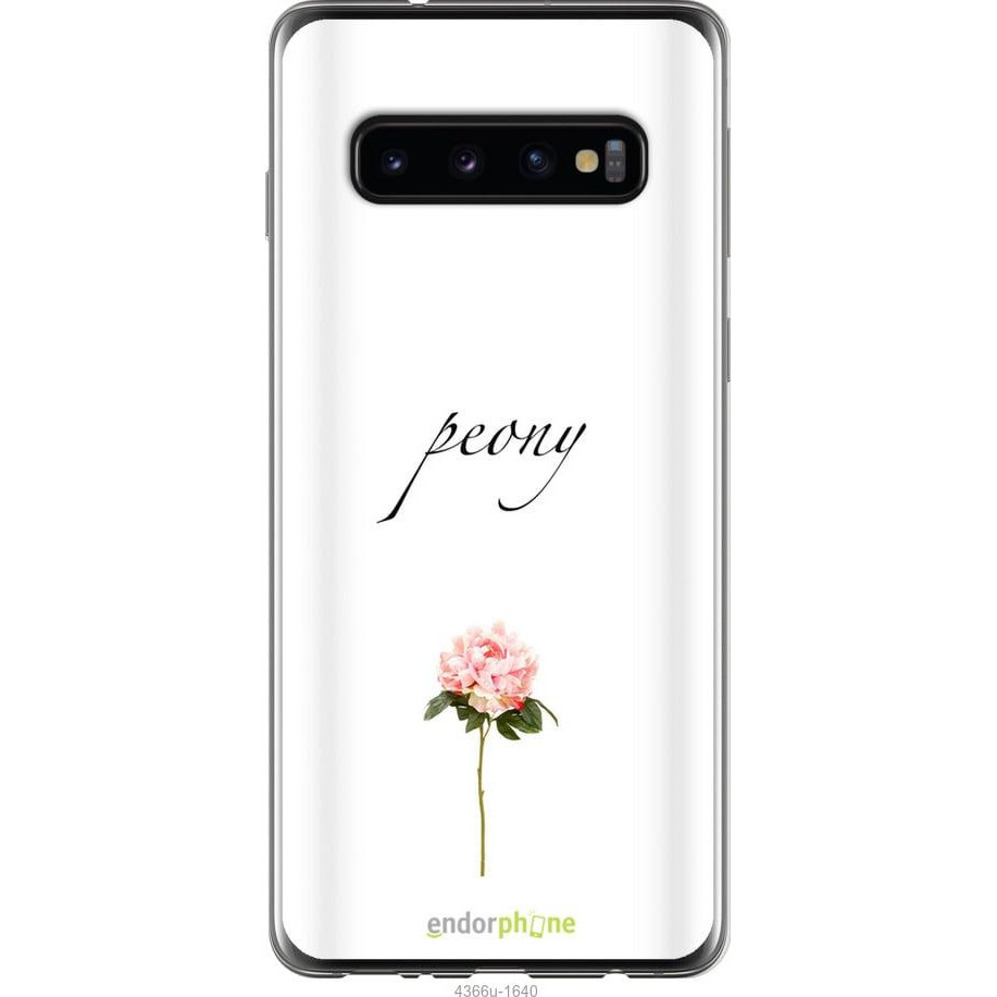 Endorphone Силіконовий чохол на Samsung Galaxy S10 Півонія 4366u-1640-38754 - зображення 1