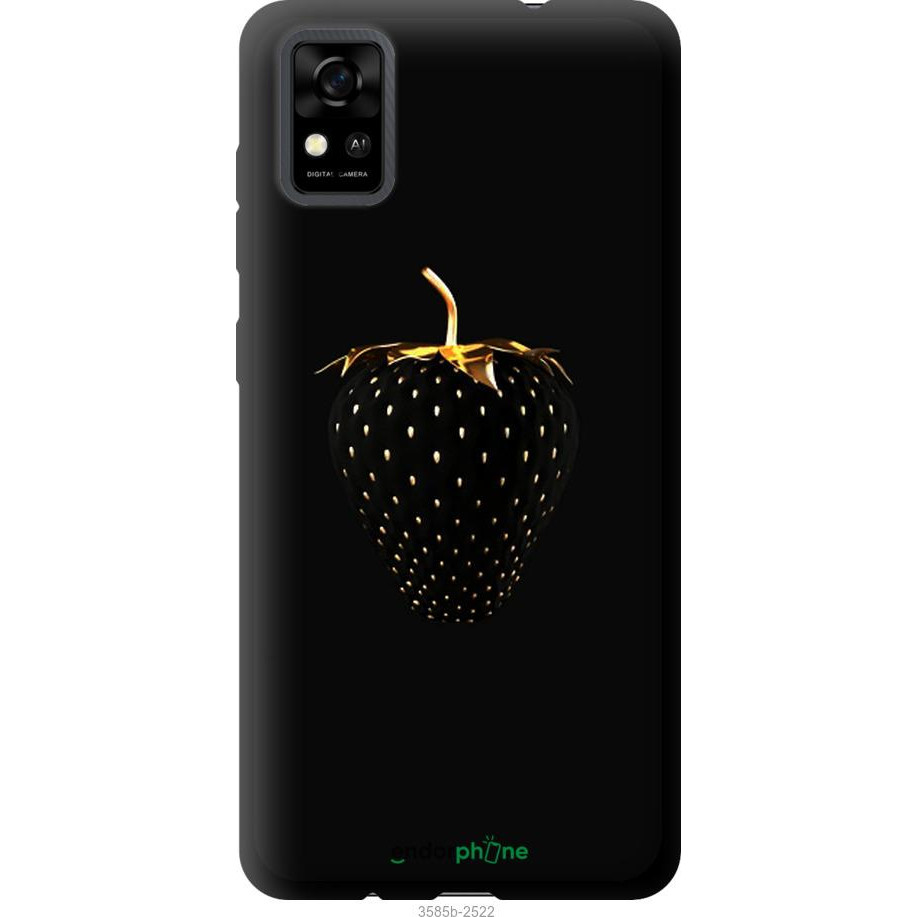 Endorphone TPU чорний чохол на ZTE Blade A31 Чорна полуниця 3585b-2522-38754 - зображення 1