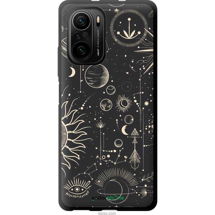 Endorphone TPU чорний чохол на Xiaomi Poco F3 Фаза місяця 5605b-2280-38754 - зображення 1