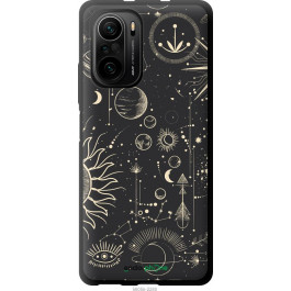 Endorphone TPU чорний чохол на Xiaomi Poco F3 Фаза місяця 5605b-2280-38754