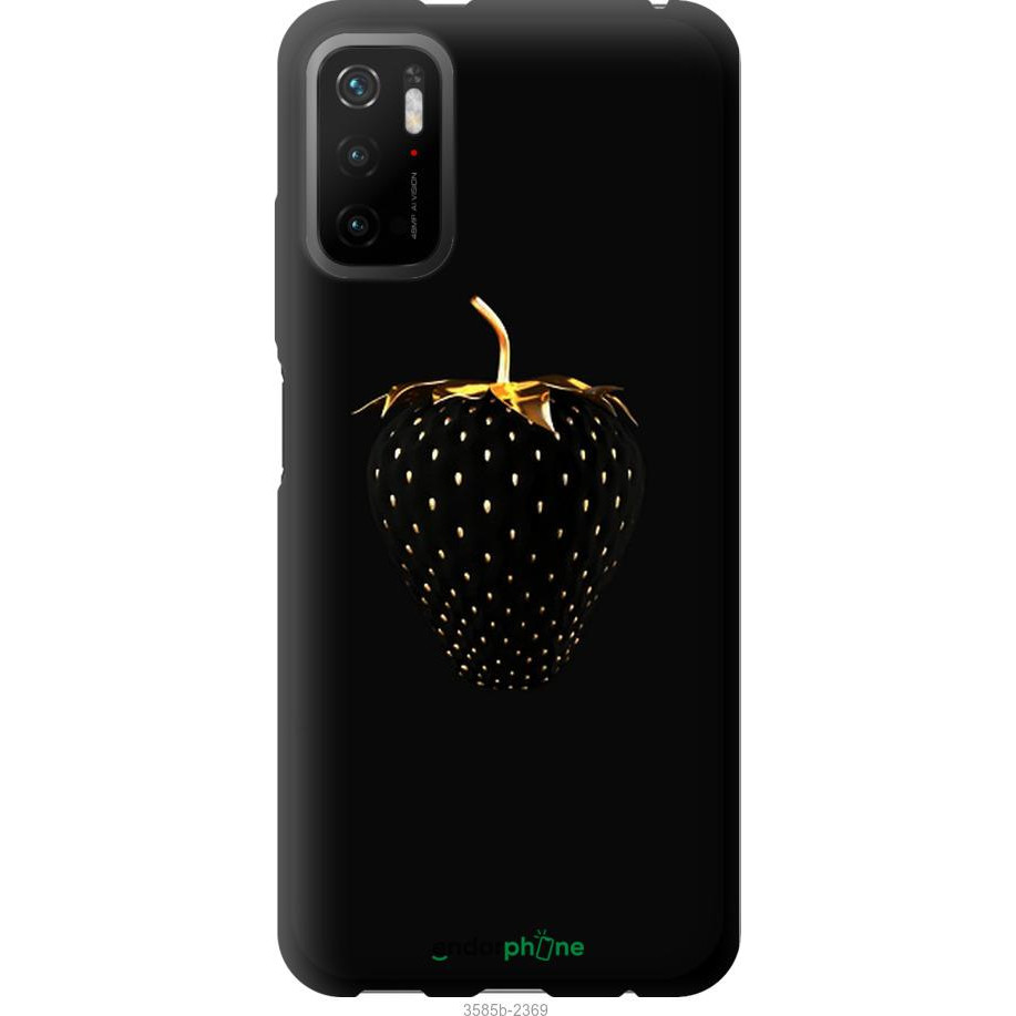 Endorphone TPU чорний чохол на Xiaomi Redmi Note 10 5G Чорна полуниця 3585b-2556-38754 - зображення 1