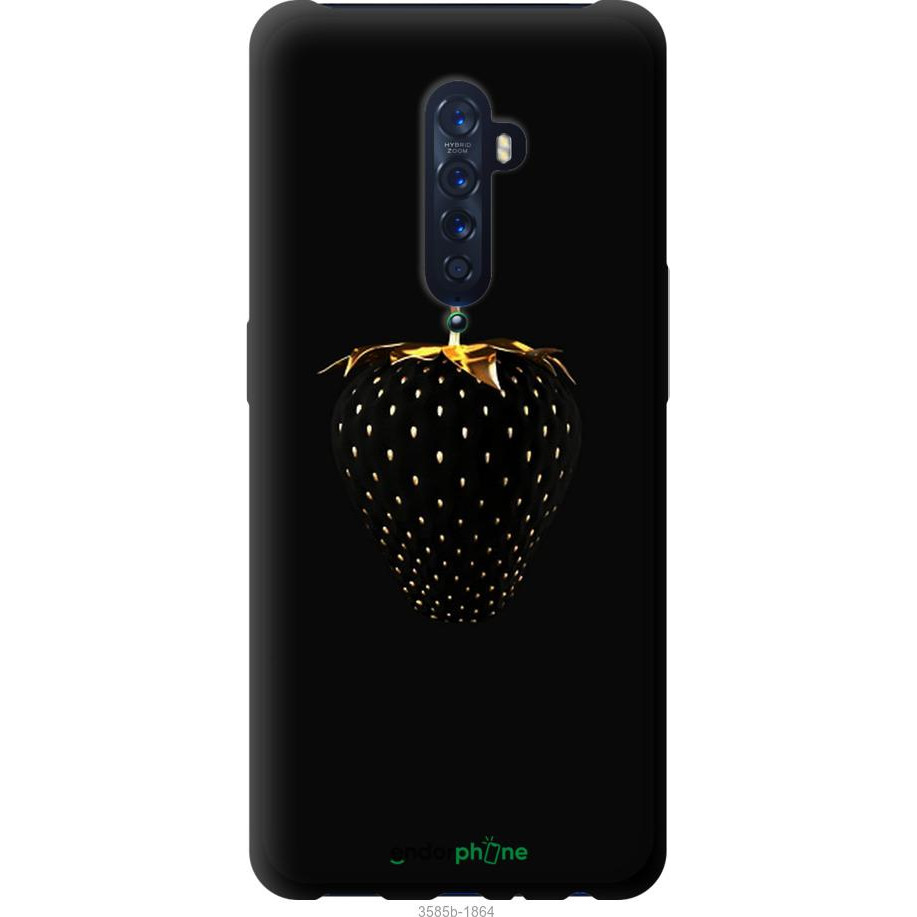 Endorphone TPU чорний чохол на Oppo Reno 2 Чорна полуниця 3585b-1864-38754 - зображення 1