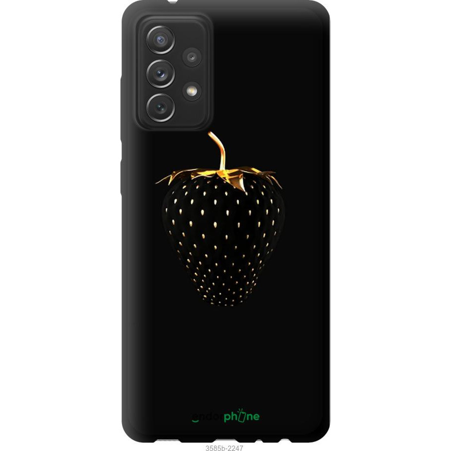 Endorphone TPU чорний чохол на Samsung Galaxy A72 A725F Чорна полуниця 3585b-2247-38754 - зображення 1
