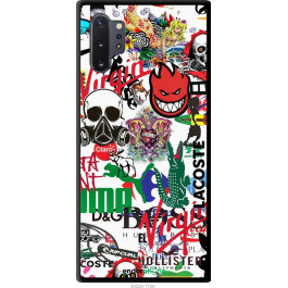 Endorphone TPU чорний чохол на Samsung Galaxy Note 10 Plus Many different logos 4022b-1756-38754