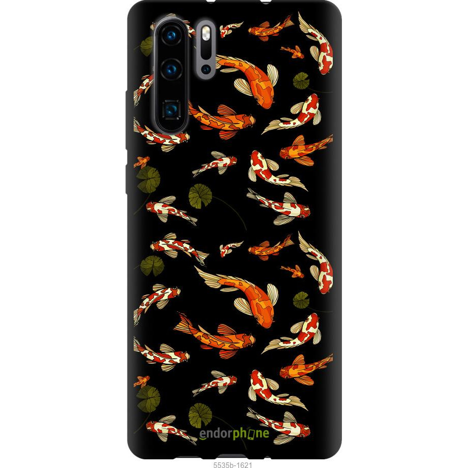 Endorphone TPU чорний чохол на Huawei P30 Pro Риби Кої 5535b-1621-38754 - зображення 1