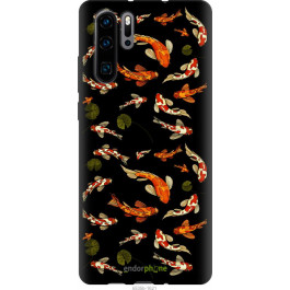 Endorphone TPU чорний чохол на Huawei P30 Pro Риби Кої 5535b-1621-38754