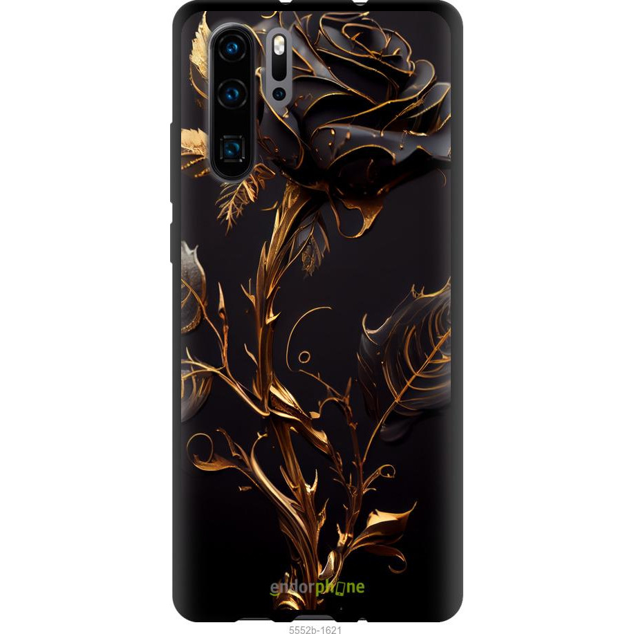 Endorphone TPU чорний чохол на Huawei P30 Pro Троянда 3 5552b-1621-38754 - зображення 1