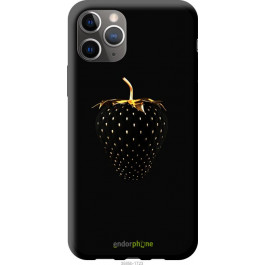 Endorphone TPU чорний чохол на Apple iPhone 11 Pro Max Чорна полуниця 3585b-1723-38754