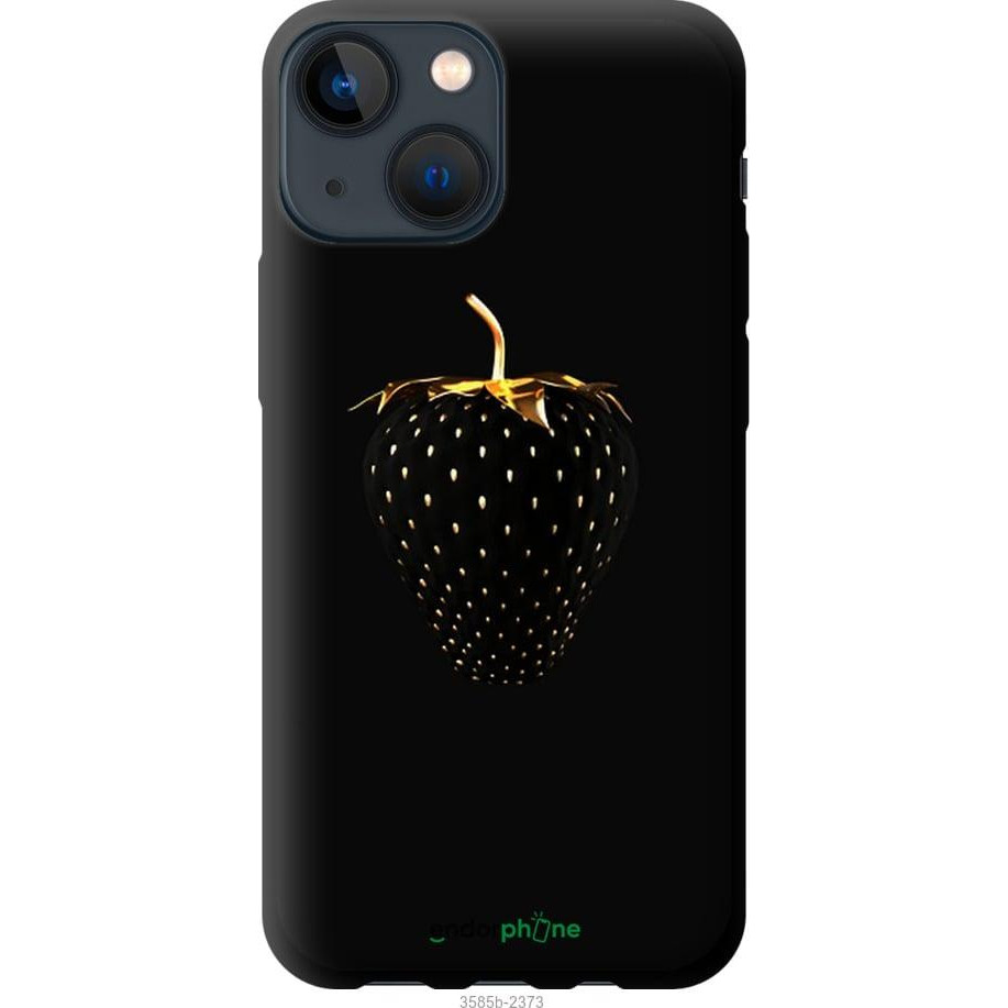 Endorphone TPU чорний чохол на Apple iPhone 13 Mini Чорна полуниця 3585b-2373-38754 - зображення 1