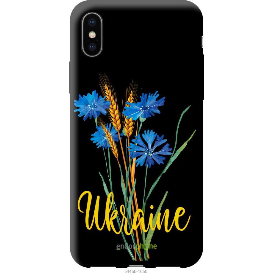 Endorphone TPU чорний чохол на Apple iPhone XS Ukraine v2 5445b-1583-38754 - зображення 1