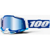 Ride 100% Мото очки 100% Racecraft 2 белый/голубой, линза Mirror Blue - зображення 1