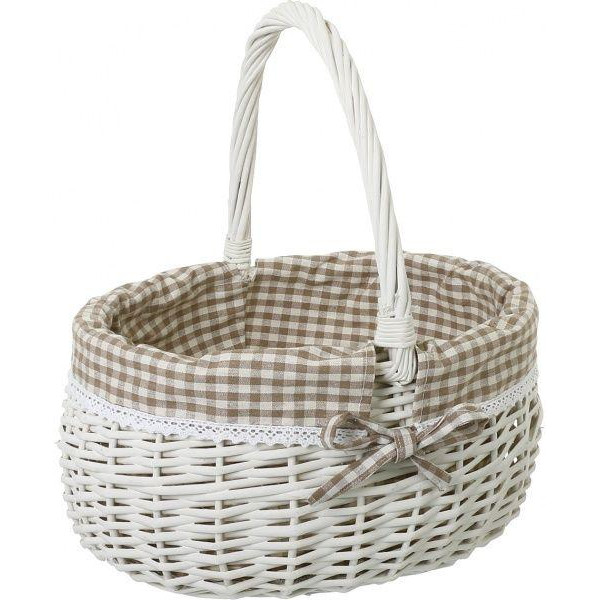 Tony Bridge Basket Кошик плетений з текстилем 37х31х19/41 см EBE18-3-1 - зображення 1