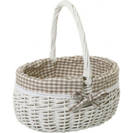 Tony Bridge Basket Кошик плетений з текстилем 37х31х19/41 см EBE18-3-1