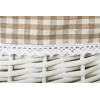 Tony Bridge Basket Кошик плетений з текстилем 37х31х19/41 см EBE18-3-1 - зображення 2