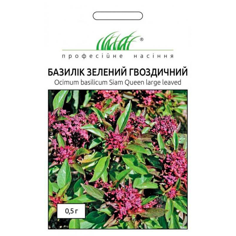 Професійне насіння Семена  базилик зеленый Гвоздичный 0,5 г (4823058204284) - зображення 1