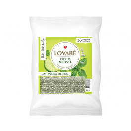 Lovare Купаж зеленого и травяного чая Lovare Цитрус Мелисса в пакетиках 50 шт (4820198877637)