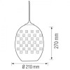 Horoz Electric Підвісний Світильник 3D-Ефект LED  SPECTRUM, max.40W, овальний (021-005-0002-010) - зображення 2