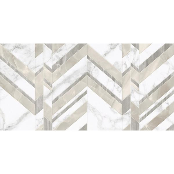 Golden Tile Плитка Golden Tile Marmo Bianco Chevron белый G70151 30х60 - зображення 1