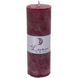 Luna Свічка Рустик циліндр Red Wine C5516-504
