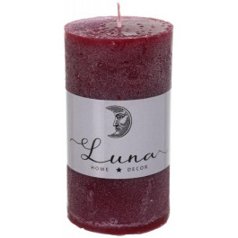 Luna Свічка Рустик циліндр Red Wine C5510-504