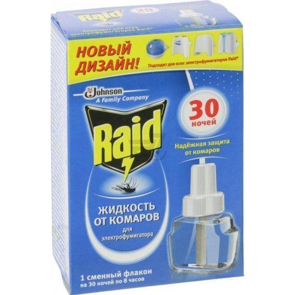 Raid Жидкость от комаров 30 ночей (5010182991183) - зображення 1
