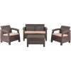 Curver Комплект мебели Corfu коричневый (204290) - зображення 1