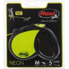 Flexi Рулетка NEON reflect M 5м (трос) черная (4000498021712) - зображення 2