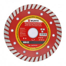 Wurth Turbo Red Line 125x2,2x22,2 бетон, кирпич, тротуарная плитка 1668740125